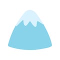 Cute Iceberg Icon in Flat Cartoon Animated Vectror Illustration for Winter Christmas and New Year Element Decoration