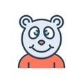 Color illustration icon for Cute, endearing and lovable