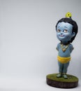 Cute idol of Hindu God Lord Krishna Royalty Free Stock Photo