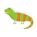 Cute iguana cartoon Royalty Free Stock Photo