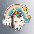 A unicorn somewhere over the rainbow