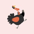 Cute illustration of a turkey Royalty Free Stock Photo