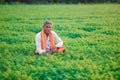 Cute Indian baby boy playing at gardenIndian farmer at the chickpea field