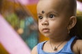 Hampi, Karnataka, India - September 24, 2010: Cute Indian baby