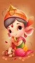 A cute Indian wallpaper about relief, superstition, astrology, strengthening luck and destiny.