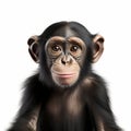 Cute Infant Male Chimpanzee Portrait - High Quality Digital Art Royalty Free Stock Photo