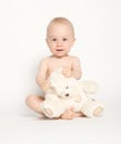 Cute Infant with Teddy Bear-2