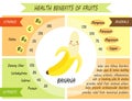 Cute infographic page of Health Benefits of fruits
