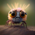 Cute insect with big eyes