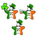 Cute irish flag star