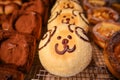 Cute japanese cookies in bakery