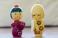 Cute Japanese dolls Royalty Free Stock Photo