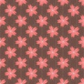 Cute Japanese motifs inspired seamless pattern background Royalty Free Stock Photo