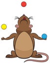 Cute Juggling Rodent