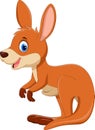 Cute kangaroo cartoon. Funny and adorable Royalty Free Stock Photo