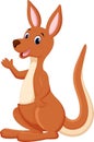 Cute kangaroo cartoon Royalty Free Stock Photo