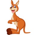 Cute kangaroo cartoon Royalty Free Stock Photo