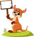 Cute Kangaroo cartoon Royalty Free Stock Photo