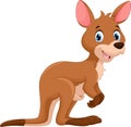 Cute kangaroo cartoon