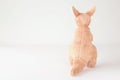Cute kangaroo doll is alone with vintage style