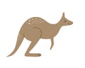 Cute kangaroo illustration in vector