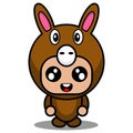 cute kangoroo animal mascot costume