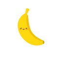 Cute kawaii banana icon