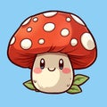 Cute Kawaii Cartoon Magic Mushroom