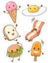 Cute kawaii food character cartoon