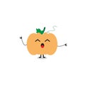Cute pumpkin mascot vektor design eps 10.