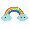 Cute kawaii Rainbow