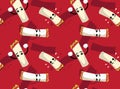 Cute Kebab Cartoon Background Seamless Wallpaper