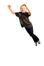 Cute Kid Jumping Royalty Free Stock Photo