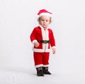 Cute kid in Santa Claus clothes Royalty Free Stock Photo