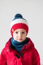 Cute kid in winter time