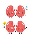 Cute kidneys with question mark