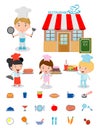 Cute Kids Chef,Kids Cooking, Children Cooking, Children chef cute, kids in a chef`s hat,chef`s cooking, costume of chef for kids,