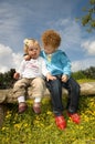 Cute Kids in Love Royalty Free Stock Photo