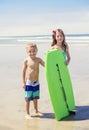 Cute Kids playing together at the beach Royalty Free Stock Photo