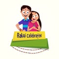 Cute Kids for Raksha Bandhan celebration. Royalty Free Stock Photo