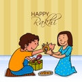 Cute kids for Raksha Bandhan celebration. Royalty Free Stock Photo