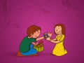 Cute kids for Raksha Bandhan celebration. Royalty Free Stock Photo