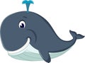 Cute killer whale cartoon Royalty Free Stock Photo