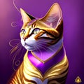 Cute king kittie - AI generated artwork