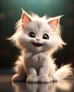 The Cute Kitten With a Big Smile