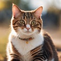 cute kitten face looking forward Royalty Free Stock Photo