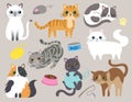 Cute Kitty Cat Vector Illustration Royalty Free Stock Photo