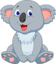 Cute koala cartoon Royalty Free Stock Photo