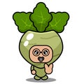 Kohlrabi childhood vegetable mascot costume