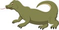 Cute komodo cartoon